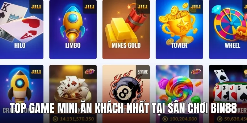game mini bin88 cac tua game
