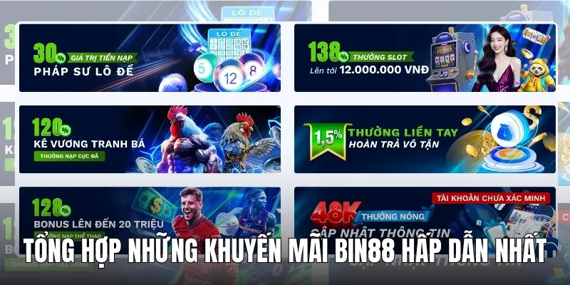 khuyen mai bin88 cac chuong trinh